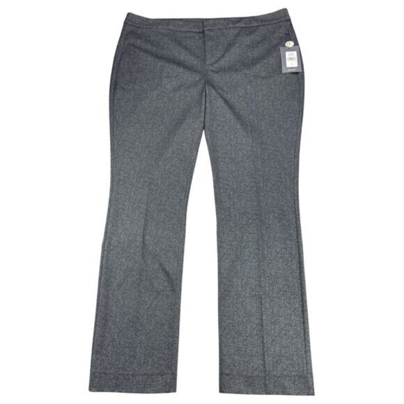 Nydj Slim Fit Ponte Trousers In Mondo Herringbone Size 18 - Picture 2 of 7